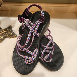 Chaco Classics Women's Sandals Purple/Multi-Color Straps Sz 11